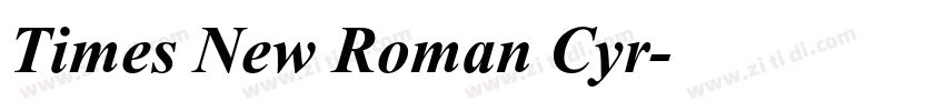 Times New Roman Cyr字体转换